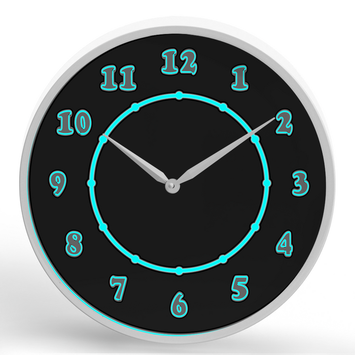 Electric <br>Round Framed Wall Clock 11.75"