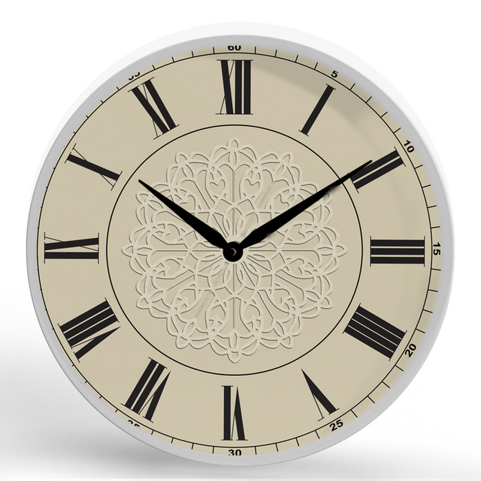 Decorative <br>Round Framed Wall Clock 11.75"