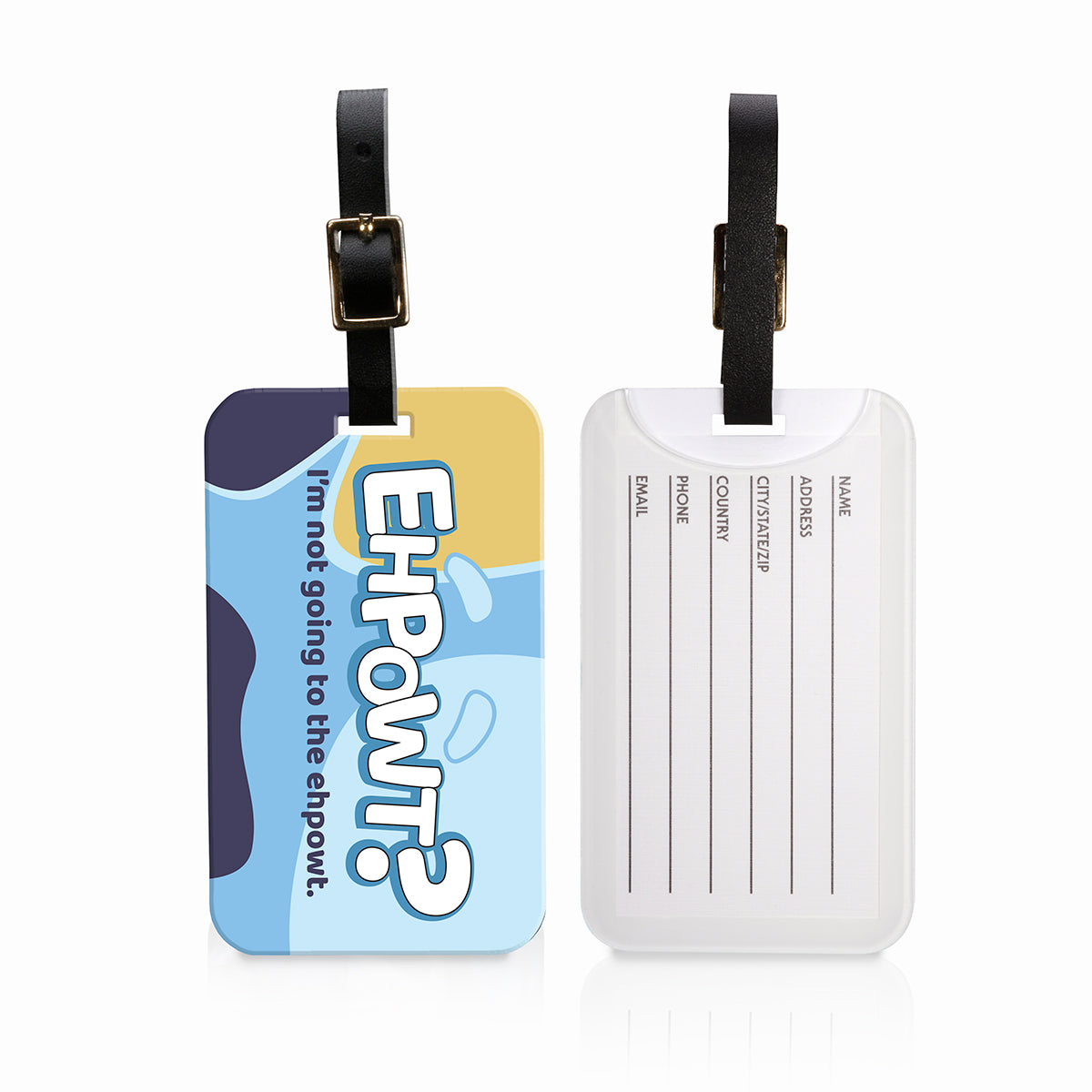 Ehpowt Luggage Tag - Bluey-Inspired Cute Travel Accessory